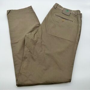 Monar Luxury Tailoring Pants Slim Fit Khaki Cotton Blend Golf Style Trousers-34
